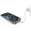 Bazic Fusion MagSafe PowerBank 10000mAh med USB-C Kabel - Vanilla - بطارية متنقلة - بيزك - قوة 10000 -  تايب سي - 1 منفذ تايب سي - ماق سيف - شاشة رقمية - كفالة 24 شه