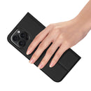 DUX DUCIS Skin Pro Folio Case - Black - كفر جلد مع محفظة - حماية عالية - ستاند بالعرض