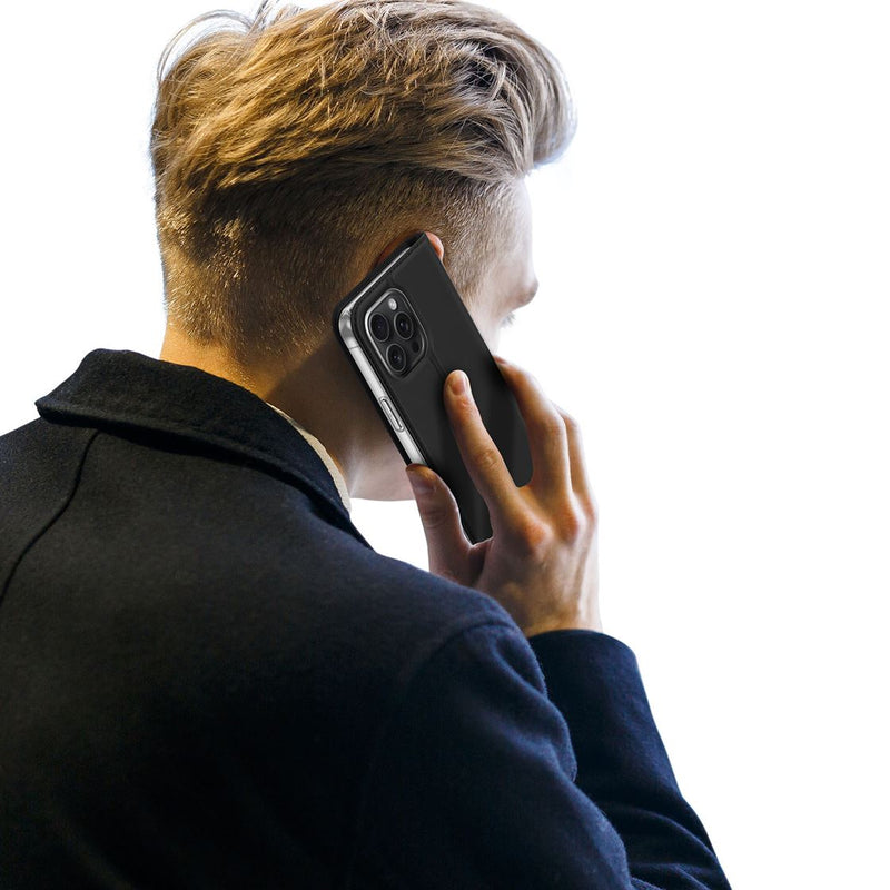 DUX DUCIS Skin Pro Folio Case - Black - كفر جلد مع محفظة - حماية عالية - ستاند بالعرض