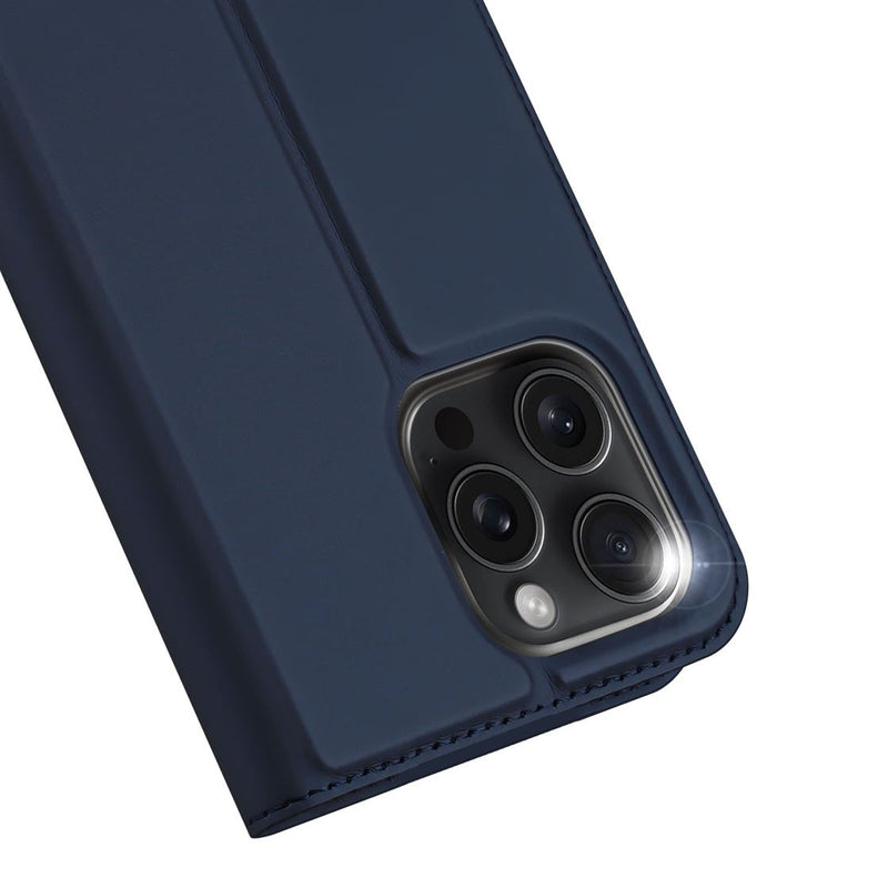 DUX DUCIS Skin Pro Folio Case - Blue - كفر جلد مع محفظة - حماية عالية - ستاند بالعرض