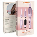 Porodo 5 In 1 Hair styling  Tool [O] - أداة تصفيف الشعر 5 في 1بورودو لايف ستايل - كفالة 24 شهر