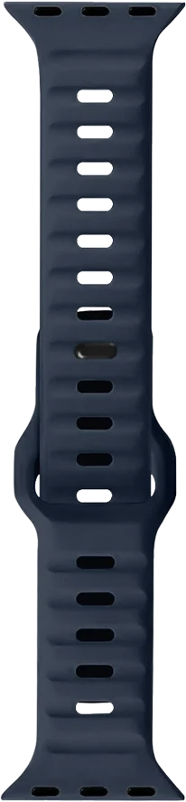 PAWA - Lagos Premium Soft Silicon Straps - Atlantic Blue - سير ساعه أبل واتش