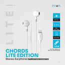 PAWA Lite Series Chords Earphone With Lightning Connector - سماعة اذن - مع مايكروفون - ايفون - كفالة 12 شهر