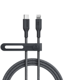Anker 542 USB-C to Lightning (Bio-Nylon) (1.8m/6ft) - Black [D] - سلك شحن ايفون تايب سي - انكر - طول 180 سم - كفالة 18 شهر