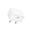 Baseus Palm Fast Charger 1C 30W - White (with Baseus Cable USB-C to USB-C 60W) [D] - شاحن حائط  - قوة 30 واط - بيسوس - تايب سي