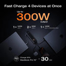 EcoFlow RAPID Pro Power Bank (27,650mAh, 300W, 140W Built-in Cable) - Silver [D] بطارية متنقلة - بيسوس - سعة 27000 - عدد سلك شاحن تايب سي - شاشة رقميه - قوة 300 واط - كفالة 24 شهر