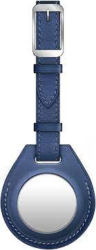 Viva Madrid Airtrax Leather Luggage Tag Case for AirTag - Blue - فيفا مدريد - ميدالية قطعة التتبع - ابل ايرتاغ