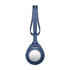 Viva Madrid Airtrax Leather Bag Charm Case for AirTag - Blue - فيفا مدريد - ميدالية قطعة التتبع - ابل ايرتاغ