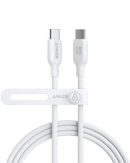 Anker 544 USB-C to USB-C Cable 140W (Bio-Based) - 1.8m - White [D] - سلك شحن - انكر - تايب سي الى تايب سي - طول 180 سم - كفالة 18 شهر
