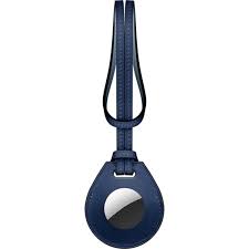 Viva Madrid Airtrax Leather Bag Charm Case for AirTag - Blue - فيفا مدريد - ميدالية قطعة التتبع - ابل ايرتاغ