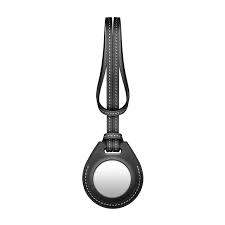 Viva Madrid Airtrax - Leather Bag Charm Case - AirTag - Black - فيفا مدريد - ميدالية قطعة التتبع - ابل ايرتاغ