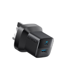 Anker 323 Foldable Charger 33W - Black [D] - شاحن حائط - تايب سي - انكر - نانو - 33 واط - خاصية الشحن السريع - كفالة 18 شهر - مناسب لاجهزة الايفون الحديثة