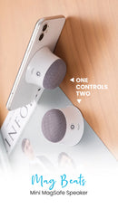 PAWA Mag Beats Mini Magsafe Speaker | White [O] - سبيكر ميني - ماغ سيف - كفالة 12 شهر
