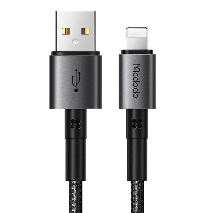 Cable USB-A to Lightning Mcdodo CA-3580, 2m - Black سلك شحن ايفون - ماكدودو - طول 2 متر - كفالة 12 شهر