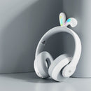 Soundtec By Porodo Kids Wireless Headphone Rabbit Ears LED Lights - Grey - سماعة رأس بلوتوث - بورودو - كفالة 24 شهر