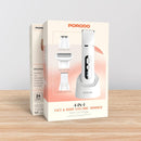 Porodo 4-In-1 Face & Body Electric Trimmer Smart Led Display -  ماكينة حلاقة ذات الشفرتين - تصفيف دقيق وتحديد الحواف - كفالة 24 شهر