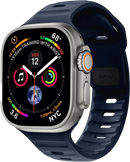 PAWA - Lagos Premium Soft Silicon Straps - Atlantic Blue - سير ساعه أبل واتش