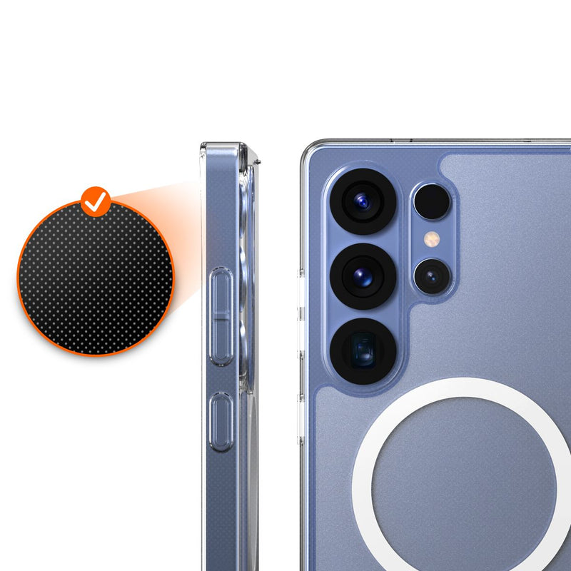 Araree Samsung S25 Duple Magsafe Case - Clear [A] - كفر حماية عالية - سامسونج اس 25  - ماغ سيف - شفاف