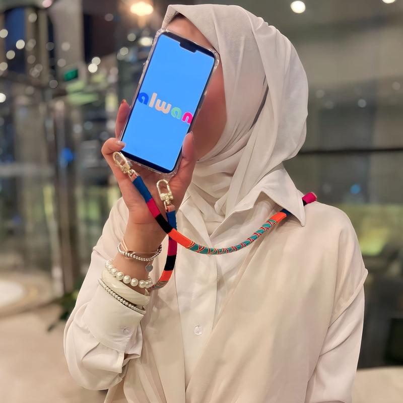 Happy-Nes - The Original Adjustable Phone Strap - Misto Adjustable Strap - With or Without Case - خيط علاقة - صناعة يدوية تركية - يمكنكم اختيار مع كفر او بدون كفر فقط خيط علاقة
