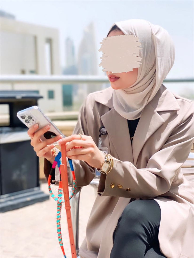 Happy-Nes - The Original Adjustable Phone Strap - Misto Adjustable Strap - With or Without Case - خيط علاقة - صناعة يدوية تركية - يمكنكم اختيار مع كفر او بدون كفر فقط خيط علاقة