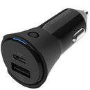 Scosche FoundIT™ Pro Finder - 32W USB-C®/ USB-A® Charger & Locator for Android & iOS - شاحن سيارة - خاصية التتبع للاندرويد والايفون - سكوشي  - منفذ يو اس بي + منفذ تايب سي  - قوة 32 واط - كفالة 12 شهر