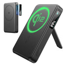 ESR Power Bank 10000mAh Qi2 MagSlim Kickstand Black [V] - بطارية متنقلة ماغ سيف ستاند نحيفة + شحن سماعة ابل - منفذ تايب سي - سعة 10000 ملي أمبير - كفالة 24 شهر