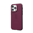 UAG Civilian Magsafe Case for iPhone 15 Pro/15 Pro Max - Bordeaux - [V] - كفر حماية عالية - ماغ سيف