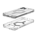 UAG Plyo Magsafe Case for iPhone 15 Pro/15 Pro Max - Ice / Silver [V] -  كفر حماية عالية - ماغ سيف - شفاف