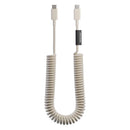 Native Union POP CABLE XL type C-C 2.4M 60W - SandStone  [V] - سلك شحن تايب سي - نيتف يونيون - قوة 60 واط - مقاوم للقطع - 2.4 متر - كفالة 12 شهر