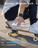 ESR HaloLock Ring Stand - Silver [V] - مسكة خاتم - مغناطيس وستاند - خاصية الماغ سيف لاجهزة الايفون 12 و 13 و 14 و 15