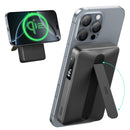 ESR Power Bank 10000mAh Qi2 MagSlim Kickstand Black [V] - بطارية متنقلة ماغ سيف ستاند نحيفة + شحن سماعة ابل - منفذ تايب سي - سعة 10000 ملي أمبير - كفالة 24 شهر