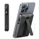 ESR Power Bank 10000mAh Qi2 MagSlim Kickstand Black [V] - بطارية متنقلة ماغ سيف ستاند نحيفة + شحن سماعة ابل - منفذ تايب سي - سعة 10000 ملي أمبير - كفالة 24 شهر