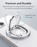 ESR HaloLock Ring Stand - Silver [V] - مسكة خاتم - مغناطيس وستاند - خاصية الماغ سيف لاجهزة الايفون 12 و 13 و 14 و 15