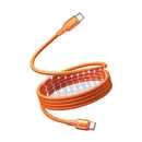 Vention USB 2.0 C Male to C Male 5A Magnetic Cable 1M Aluminum Alloy Type - Orange [V]-  سلك شحن - تايب سي الي  تايب سي - طول 1 متر - مغناطيسي - كفالة 12 شهر