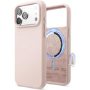 Elago iPhone 17/18 Magnetic Silicone Case (Camera Control Key Included) - Light Pink [V] - كفر حماية عالية - سيليكون - ايفون 17/18 - ايلاجو - ماغ سيف