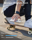 ESR HaloLock Ring Stand - Sierra Blue [V] - مسكة خاتم - مغناطيس وستاند - خاصية الماغ سيف لاجهزة الايفون 12 و 13 و 14 و 15