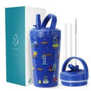 Buzio Kids Tumbler with Straw Lid 500ML Cars[V] - مطارة حافظ للحرارة - للأطفال