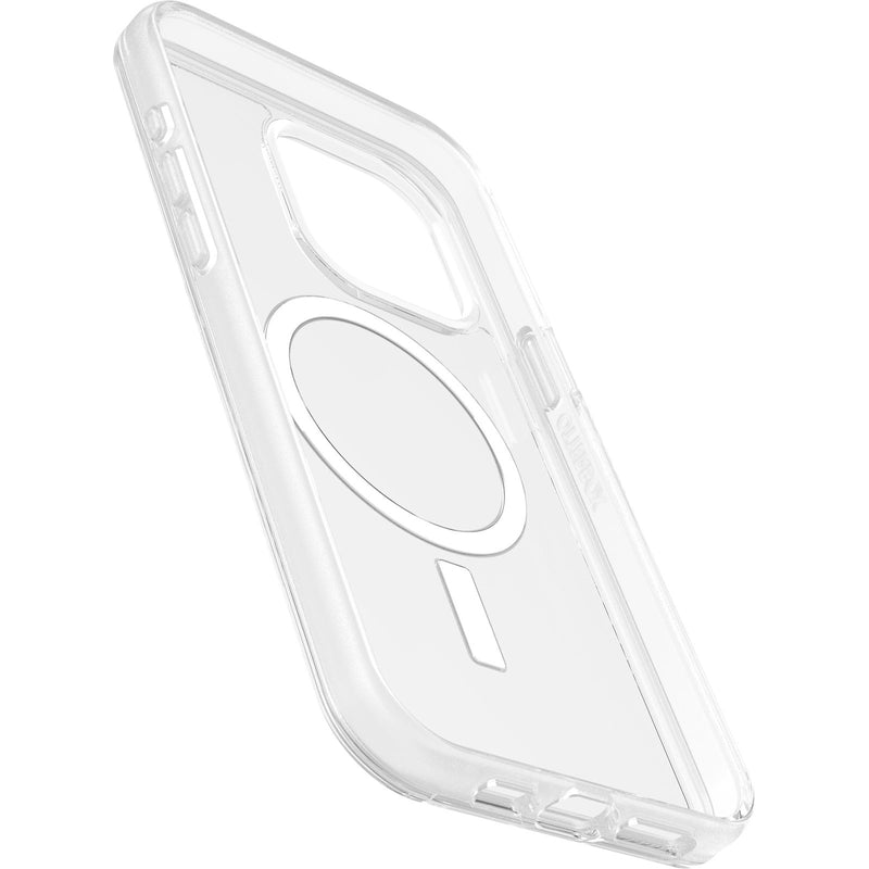 OtterBox iPhone  Max Symmetry Clear MagSafe Case 15 Pro 15 Pro Max - Clear [V] كفر ايفون 15برو/15برو ماكس مع مسكه - ماغ سيف