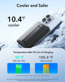 ESR Power Bank 10000mAh Qi2 MagSlim Kickstand Black [V] - بطارية متنقلة ماغ سيف ستاند نحيفة + شحن سماعة ابل - منفذ تايب سي - سعة 10000 ملي أمبير - كفالة 24 شهر