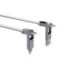 Rolling Square inCharge XL 3m - White [V] - سلك شحن ايفون - 4 في 1 - مقاوم للقطع - 3 متر - كفالة 12 شهر