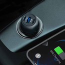 Powerology Ultra-Quick Car Charger 130W with 0.9m/3ft Type-C To Type-C Cable [O]  شاحن ولاعة مع كيبل تايب سي - بوراولجي - 1 منفذ يو اس بي + 2 تايب سي - كفالة 18 شهر