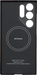 Pitaka Samsung Galaxy S24 Ultra MagEZ Magsafe Case (Black/Grey Twill) - [V] -  S24 كفر سامسونج  - حماية عالية - ماغ سيف - ألتر