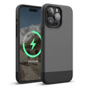 Elago iPhone 15 Pro 15 Pro Max Magsafe Glide Case - Dark Gray / Black [V] كفر ايفون 15برو/15برو ماكس  مع ماجسيف