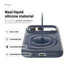 Elago iPhone 17 Pro / Pro Max Magnetic Silicone Case (Camera Control Key Included) - Jean Indigo  [V] - كفر حماية عالية - سيليكون - ايفون 17 برو / 17 بروماكس - ايلاجو - ماغ سيف