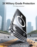 ESR iPhone 17 Air HaloLock Classic Hybrid Case with Stash Stand (Camera Control Button) Case - Clear [V] - كفر حماية عالية - ماغ سيف - ستاند