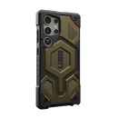 UAG Samsung Galaxy S24 Ultra Kevlar Monarch Pro Magsafe Case - Element Green [V] -  S24 كفر جلاجسي  - حماية عالية - ماغ سيف - سامسونج ألتر