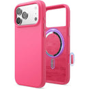 Elago iPhone 17/18 Magnetic Silicone Case (Camera Control Key Included) - Ice Red [V] - كفر حماية عالية - سيليكون - ايفون 17/18 - ايلاجو - ماغ سيف