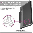 [U] by UAG Apple iPad 10.2/10.5" (7th, 8th & 9th Gen) Lucent Case Black/Ice [V] - كفر ايباد حماية عالية + ستاند + مكان للقلم