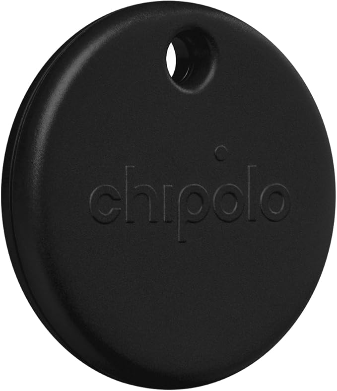 Chipolo POP 4 Pack - Tracker for Apple/Android Find My (Black) [V] - قطعة تتبع مستلزماتكم الشخصية - تدعم نظام ابل و الاندرويد - 4 حبات - كفالة 12 شهر