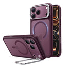 ESR iPhone 18 Pro Max / 17 Pro Max Classic Hybrid Magnetic Case (Camera Control,Stash Stand) Frosted Red [V] - كفر حماية عالية - ماغ سيف - ستاند
